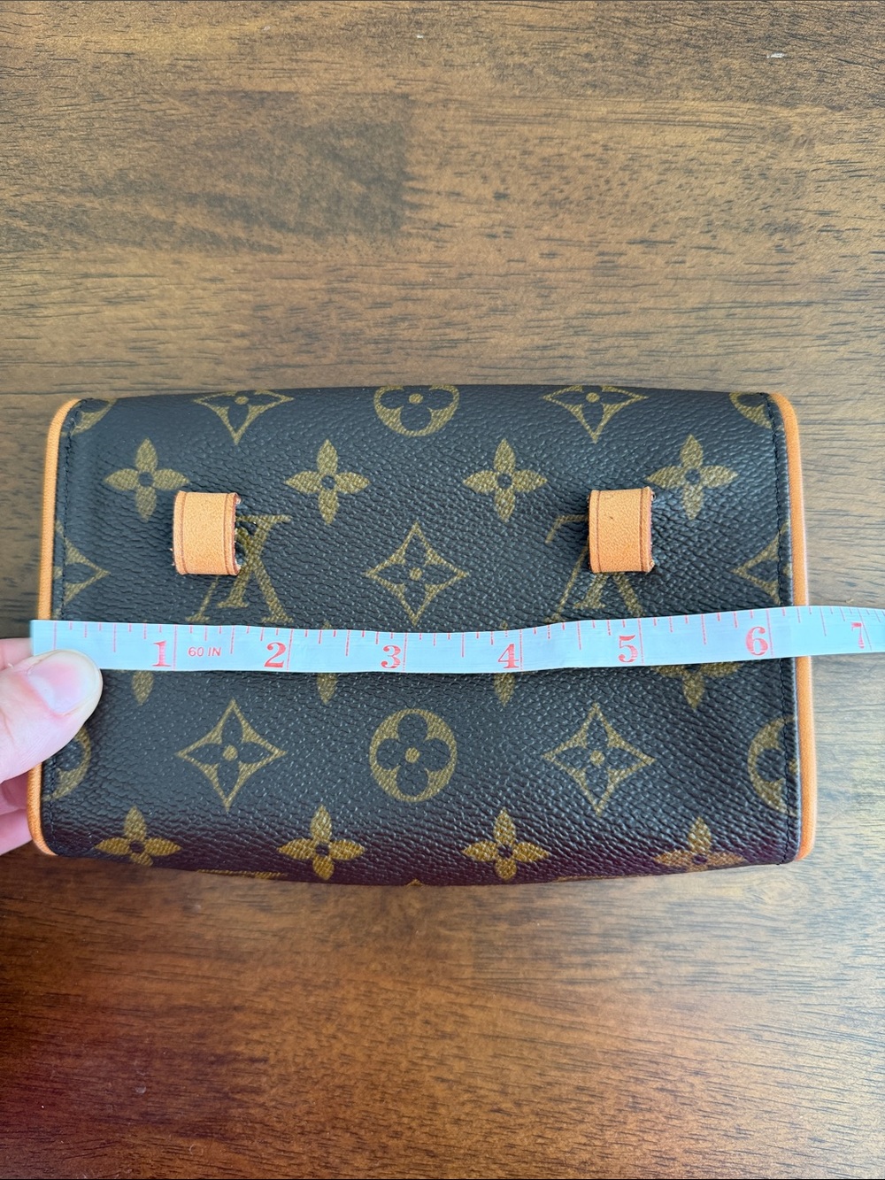 Louis Vuitton Monogram Crossbody in Brown with Vachetta Trim - Picture 11 of 12